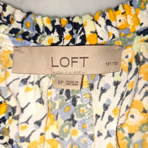 Loft Sundress / Loft Floral Print Dress / Loft Floral Swing Dress - Picture 7 of 10